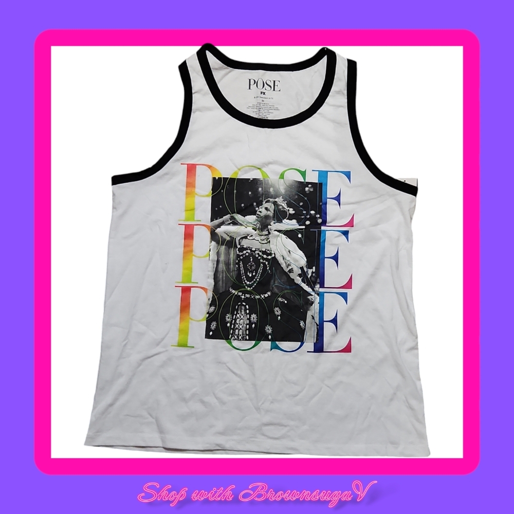 Pose graphic muscle tee